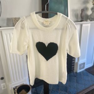 Maeve Short-Sleeve Top/Light Weight Sweater